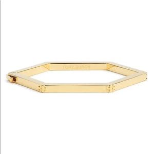Tory Burch Hexagon Hinged Bracelet